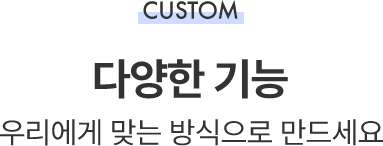 CUSTOM 타이틀